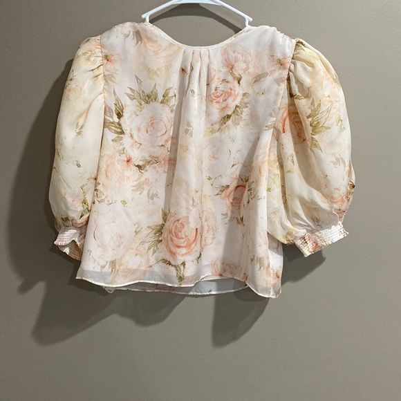 Divine heritage Floral  top M - Picture 2 of 6